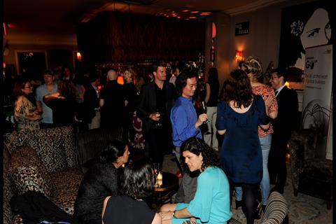 Partygoers at the Norwood in the West Village.